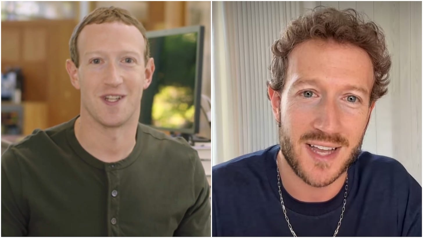 Mark Zuckerberg and his fake facial hair are everywhere but why are we ...