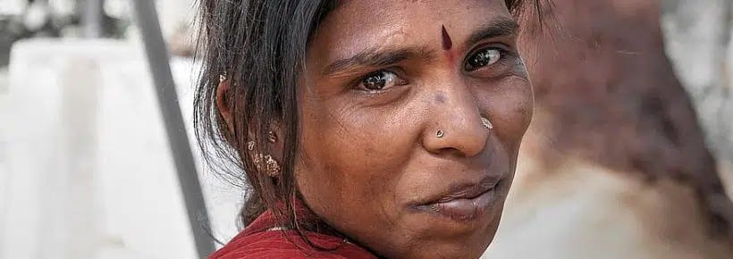 indian woman traditionally dressed