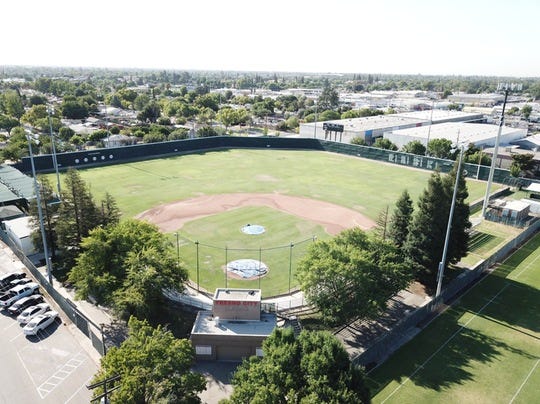 overhead shot of Baseball Field