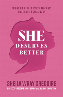 she deserves better cover, a pink silhouette of a young woman's face