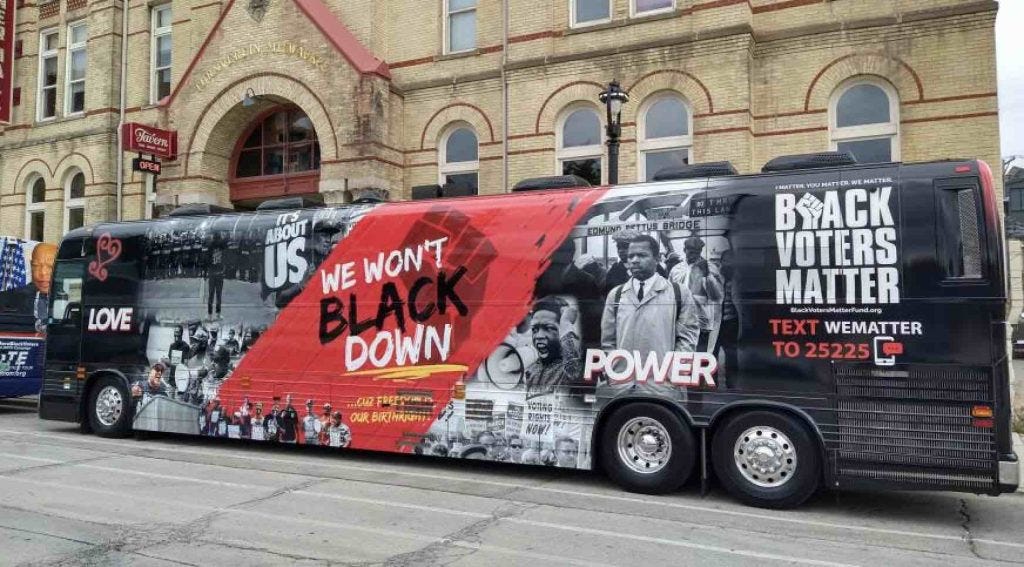 Black Voters Matter “We Fight Back”  bus tour is a national campaign to rally Black voters and amplify the issues impacting Black communities. It is a call to arms for Black voters to rise, engage, and fight back against injustice and inequality.