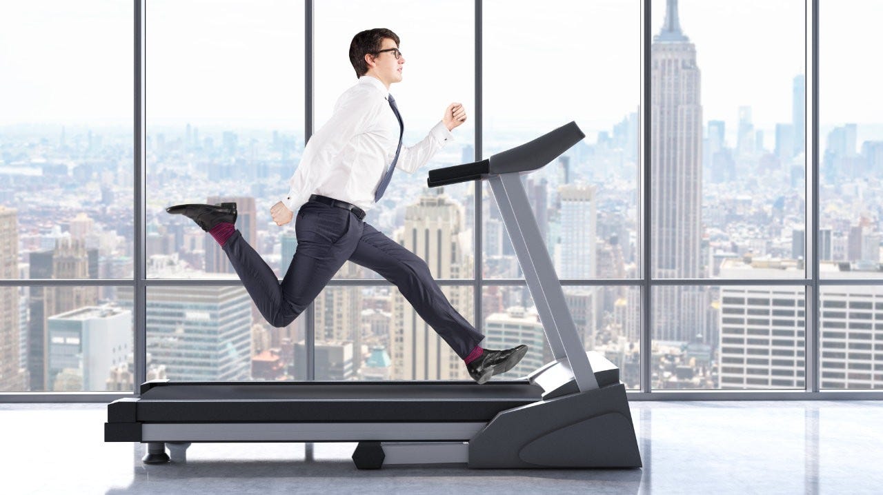 Stuck on the treadmill... Maybe you need a reboot?