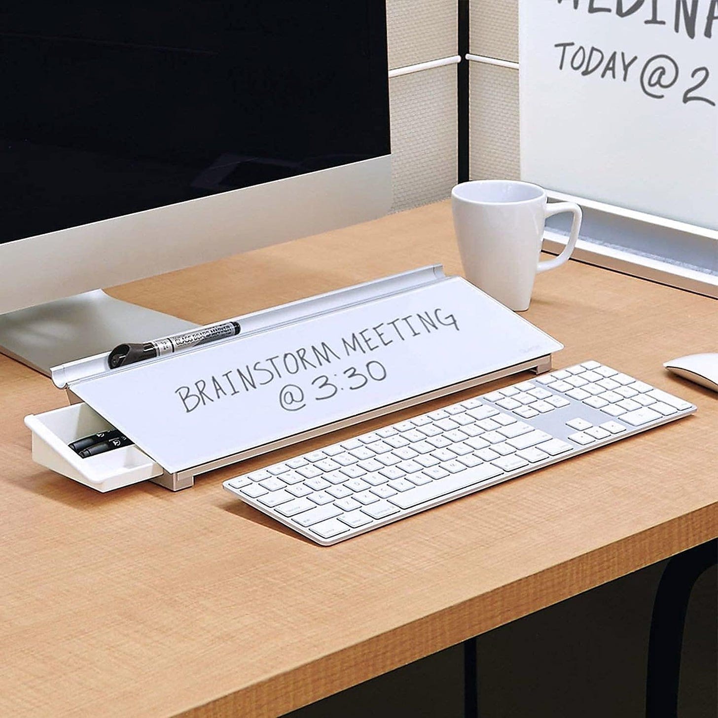 photo of keyboard whiteboard