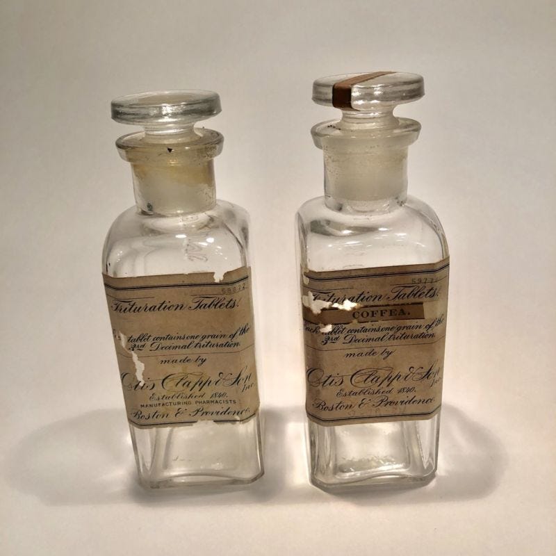 Old bottles with Otis Clapp labels