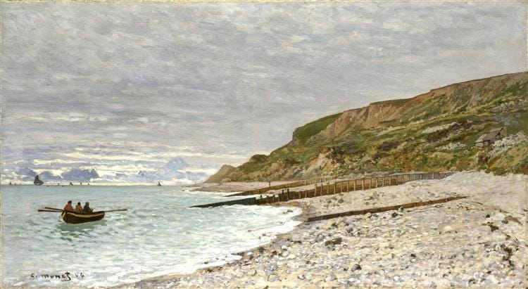 The Pointe of Heve, 1864 - Claude Monet