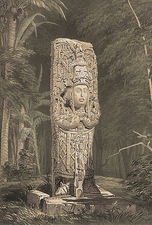 Stela D at Copan by Catherwood Stela D at Copan by Catherwood