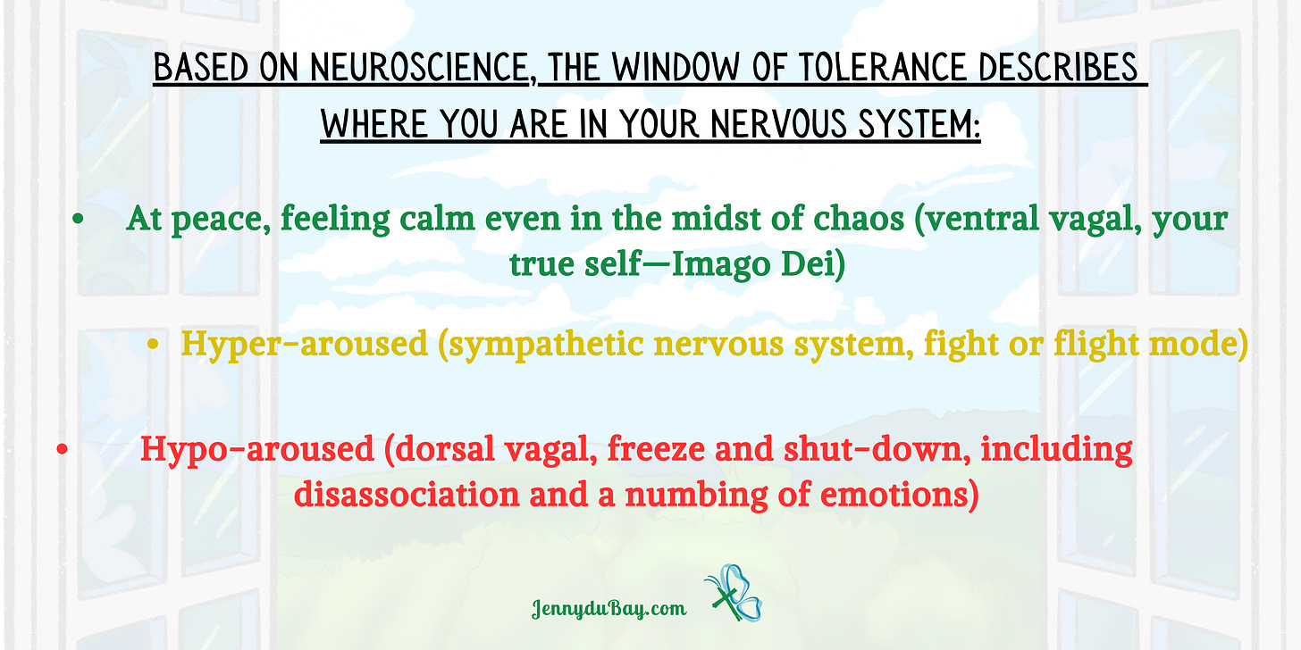 Window of Tolerance diagram