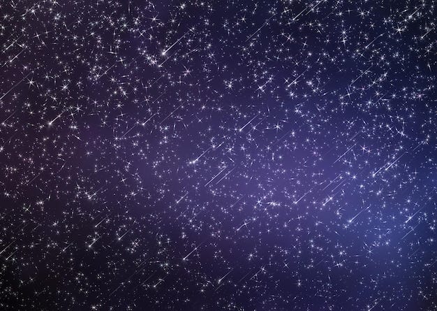 Starry night sky ,nebula planet flares ,starfall ,cosmic universe light template background