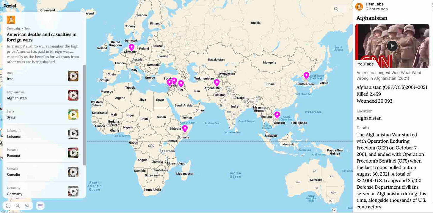 American casualties in foreign wars