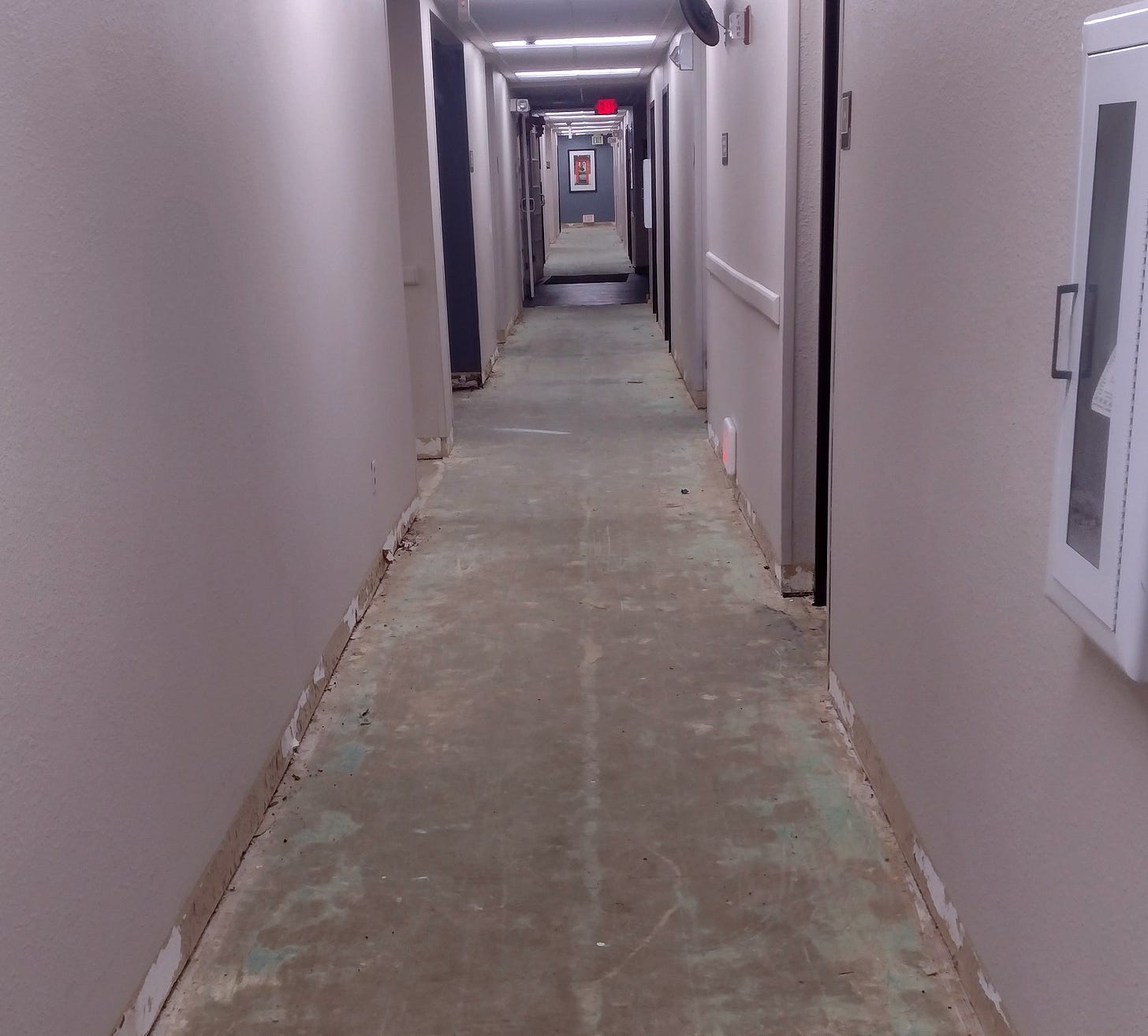 Bare floors.