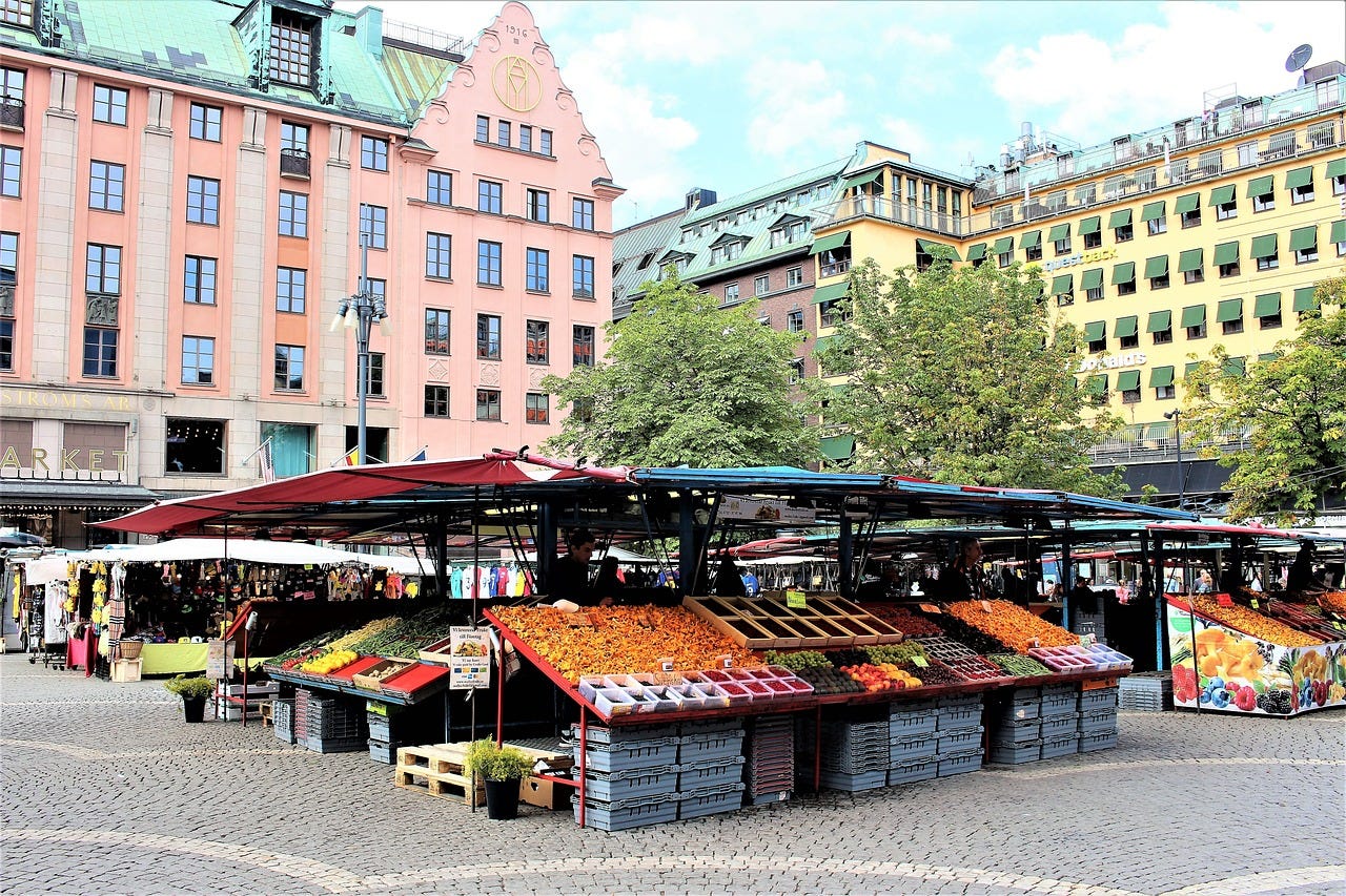 Stockholm, Sweden - Market Place