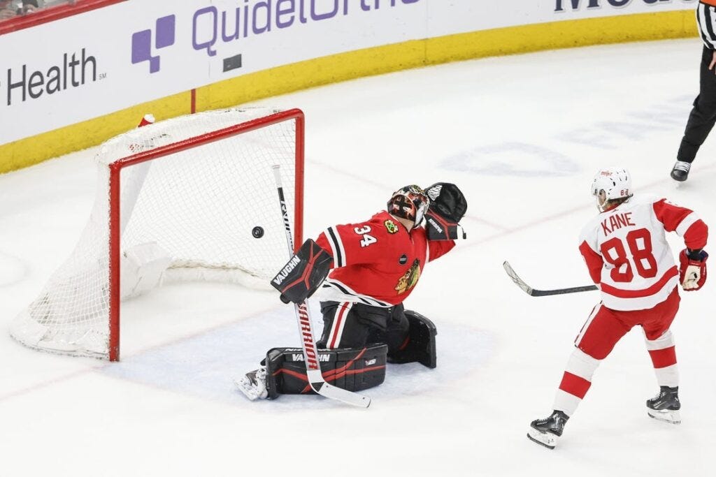 NHL roundup: Patrick Kane nets OT winner for Wings in return to Chicago -  Field Level Media - Professional sports content solutions | FLM