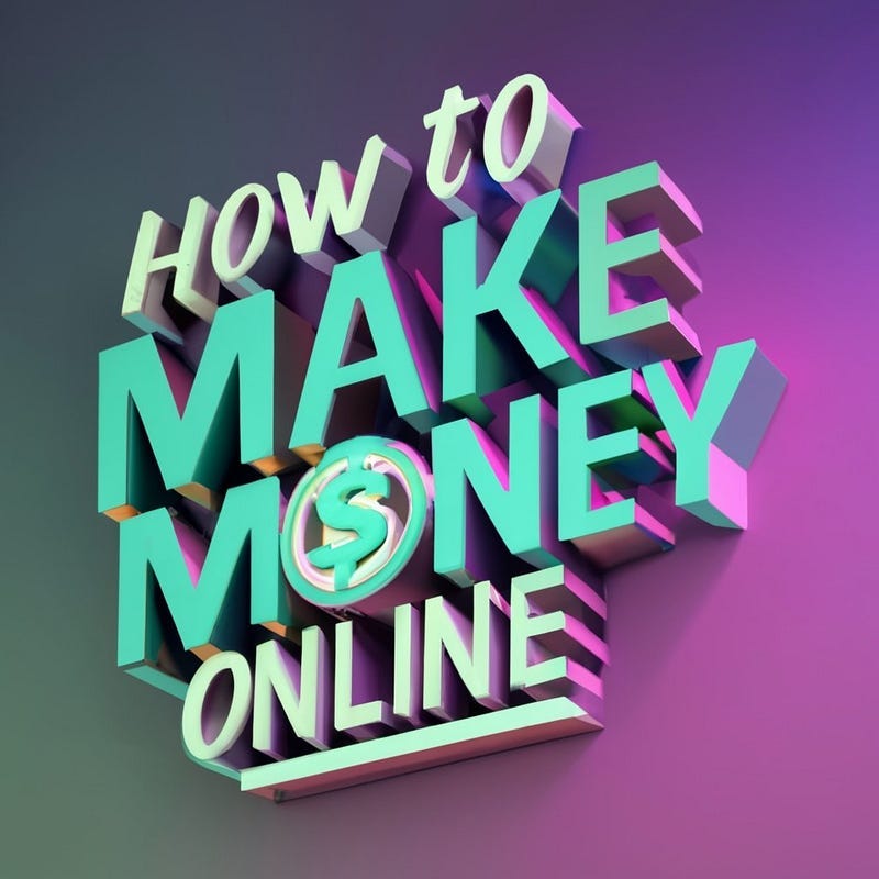 how to make money online in 2024 poster