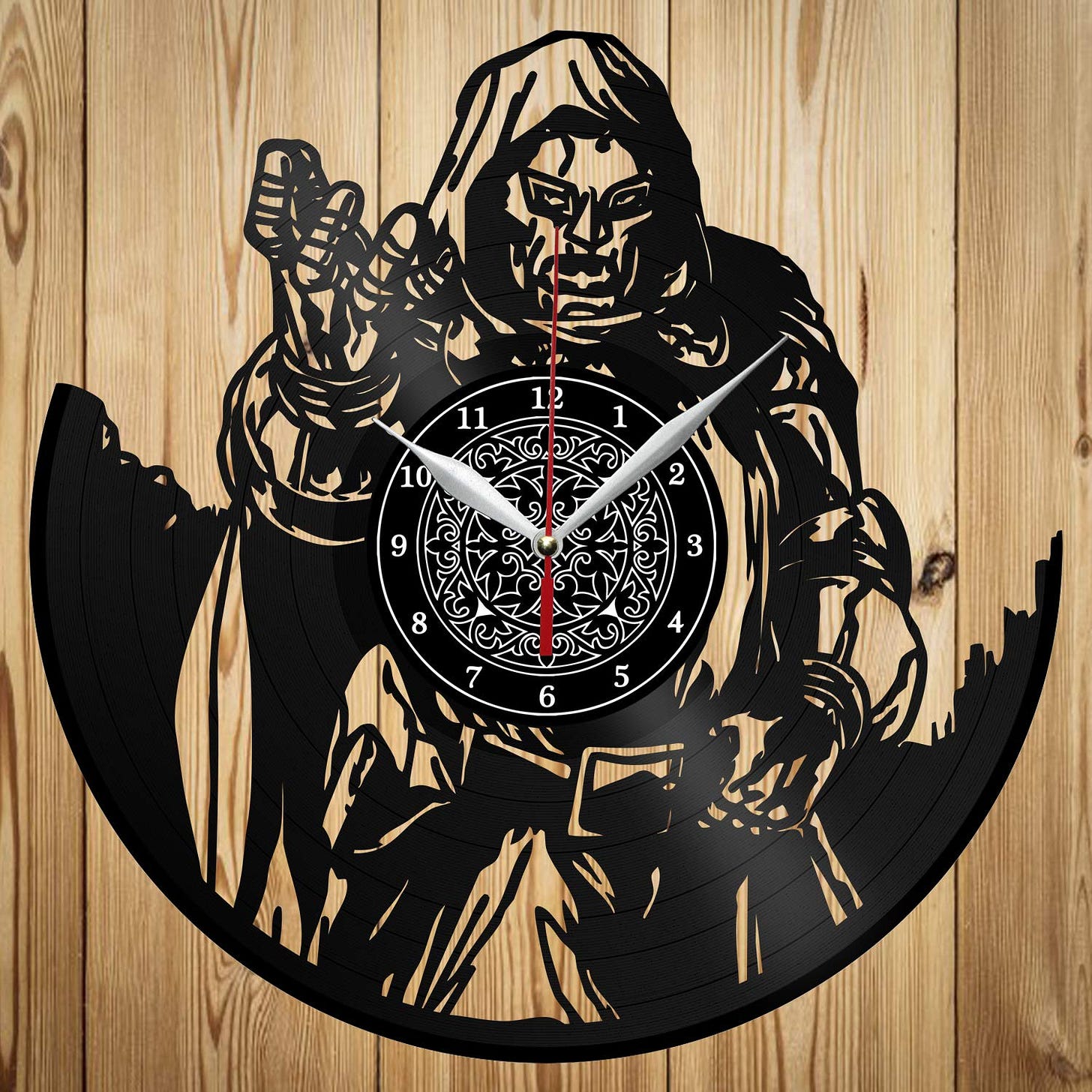 Amazon.com: Vinyl Clock - Doctor Doom - Custom Exclusive Vinyl Record Clock  - Wall Clock - Vinyl Home Decor - Original Gift Idea - Black Clock 12" (30  cm) - Unique Vinyl Record Wall Clock : Home & Kitchen