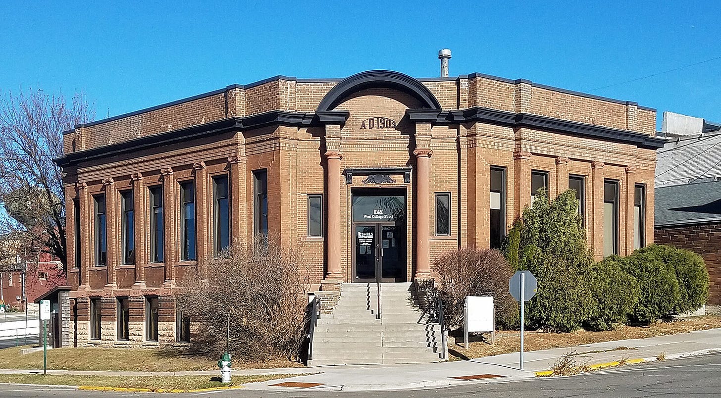 Image of the Albert Lea Carnegie Library in Minnesota