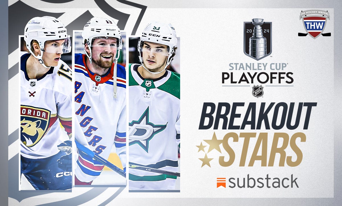 Alexis Lafreniere, Anton Lundell, and Wyatt Johnston 2024 Stanley Cup Playoffs Breakout Stars