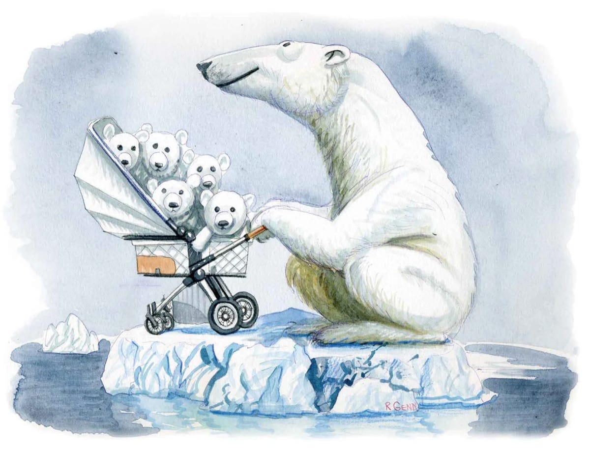 Graphic-of-Polar-bear-w-shopping-cart-of-baby-polar-bears.png