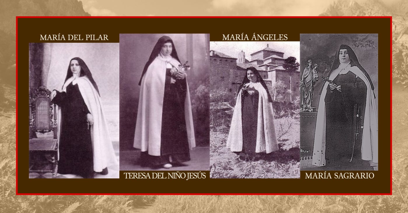 24 July: Blessed Maria Pilar of Saint Francis Borgia Martínez García, Blessed  Maria Sagrario of Saint Aloysius Gonzaga Moragas Cantarero and Companions –  Carmelite Quotes