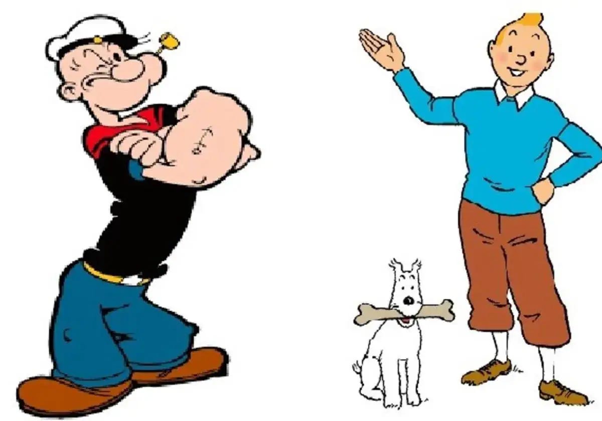 Tintín y Popeye pasan a ser de dominio público en Estados Unidos