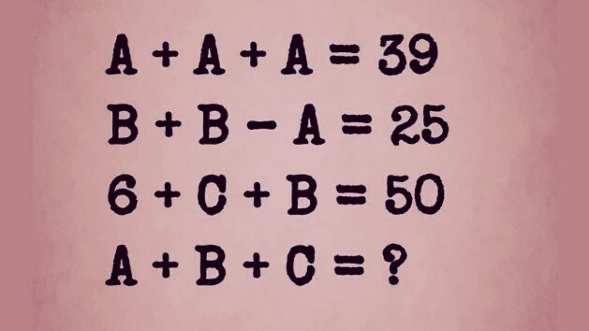Math Riddles: Can you solve this math riddle in 15 Seconds?