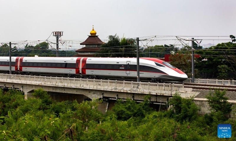 Test section of Jakarta-Bandung high-speed railway ready for joint  adjustment - Global Times