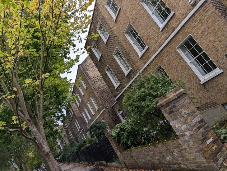 Georgian houses in London