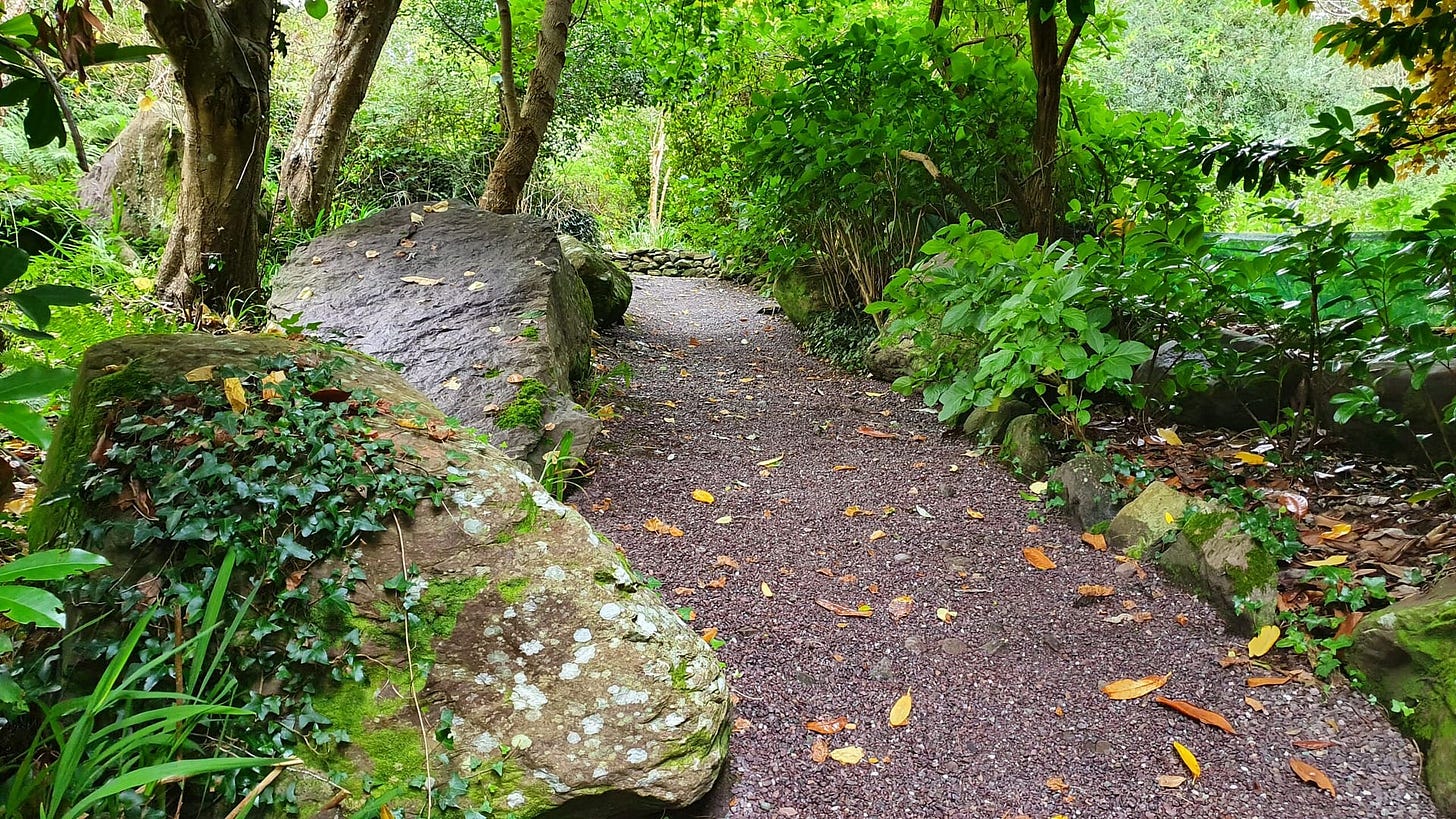 A path through Carrig Country House's gardens