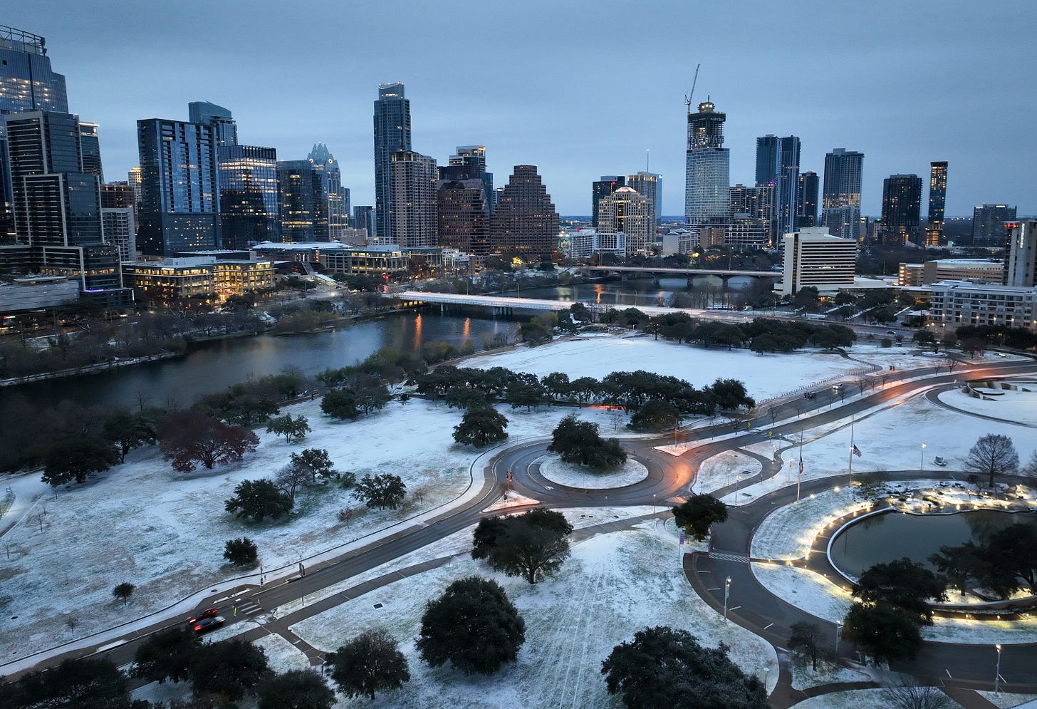 Austin, Central Texas hit with snow, cold weather. See the photos.