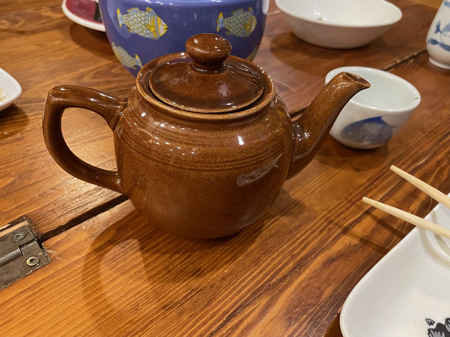 That teapot is on my dining room table right now, after all these years!