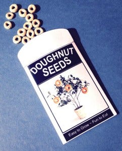 Plant-related April Fools Day pranks: Doughnut seeds