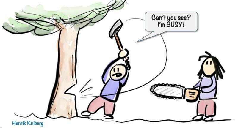 This is a pretty common problem in most organizations I've worked with. | Henrik  Kniberg | 41 kommentarer