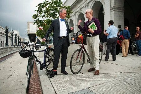 Earl Blumenauer et son vélo