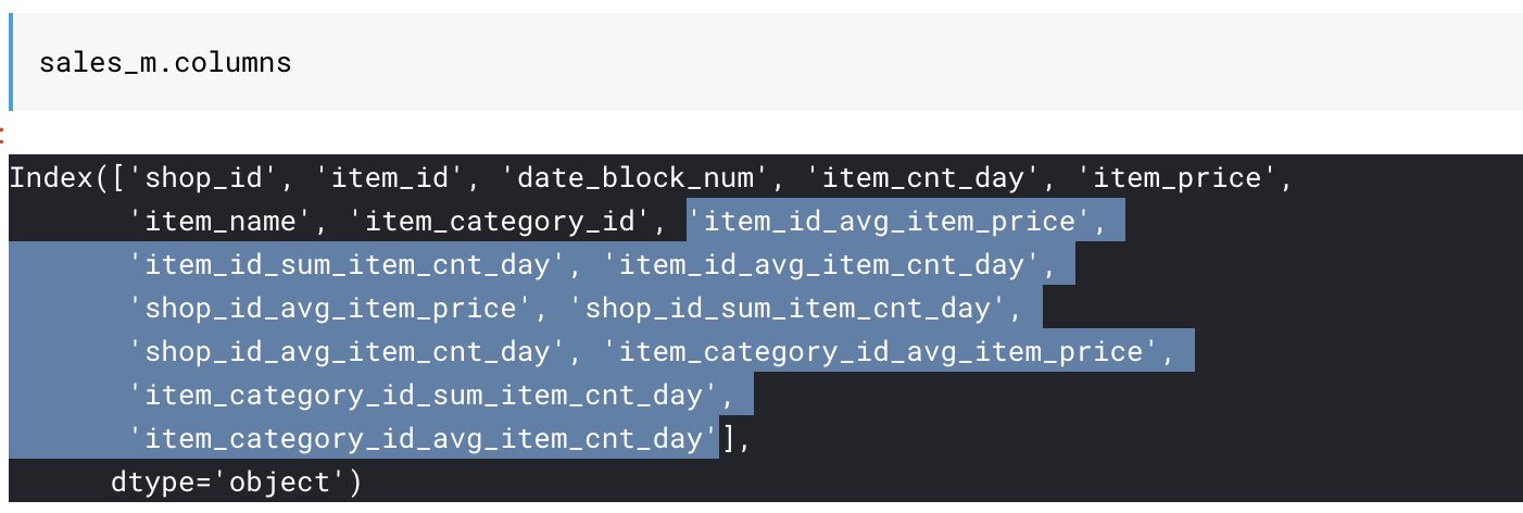 We create the highlighted target encodings