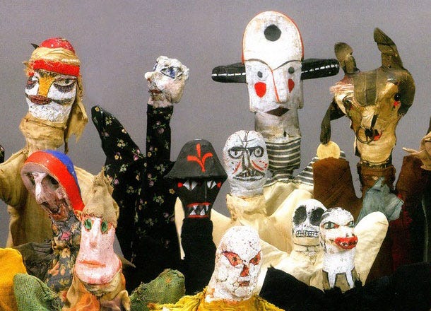 the raw art puppets of Paul Klee – om pom happy