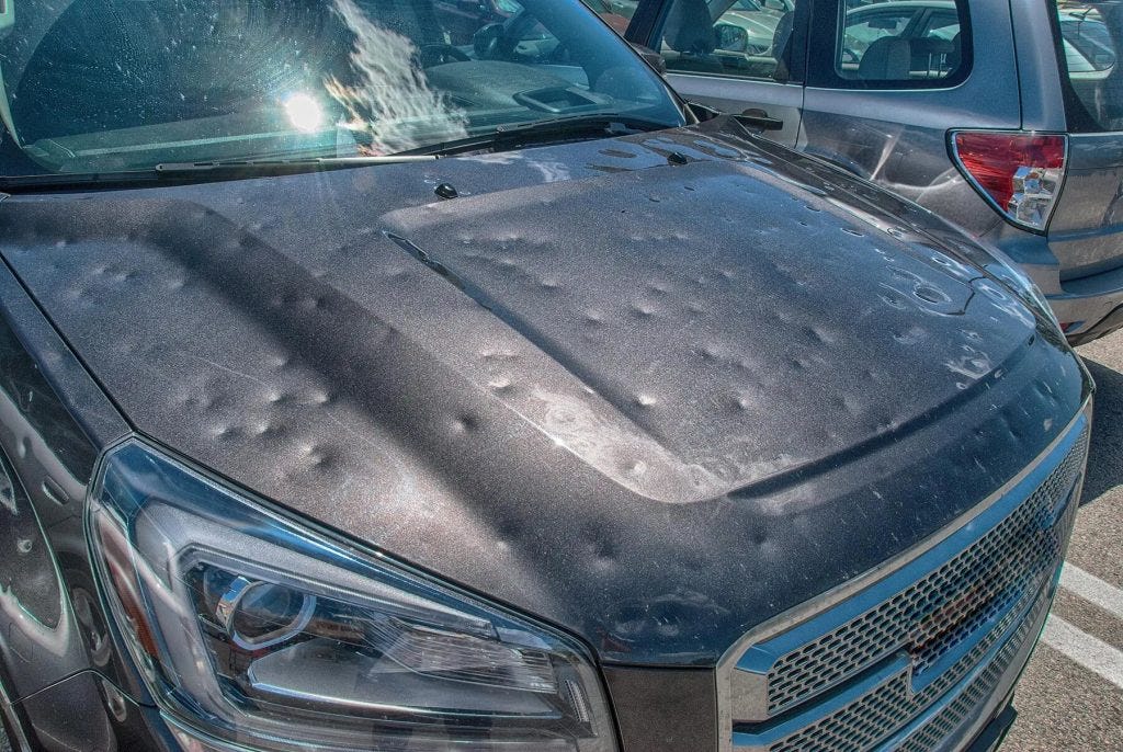 The 4 Things you need to do when hail damages your Car