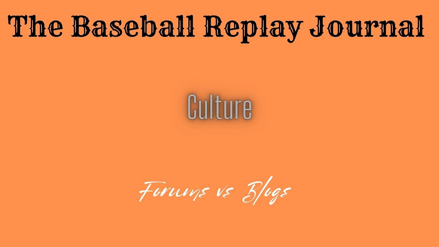 Baseball Replay Journal Culture