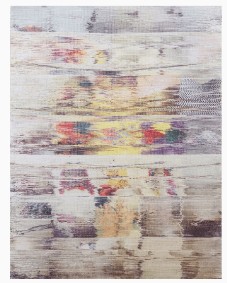 Margo Wolowiec’s Blue Yellow Blue glitch art canvas Margo Wolowiec’s Blue Yellow Blue glitch art canvas