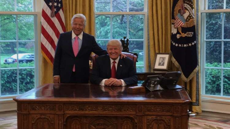 White House Snapchat photos from Patriots visit