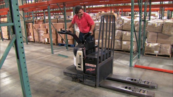 undercover boss rick forman driving forklift 2015 images