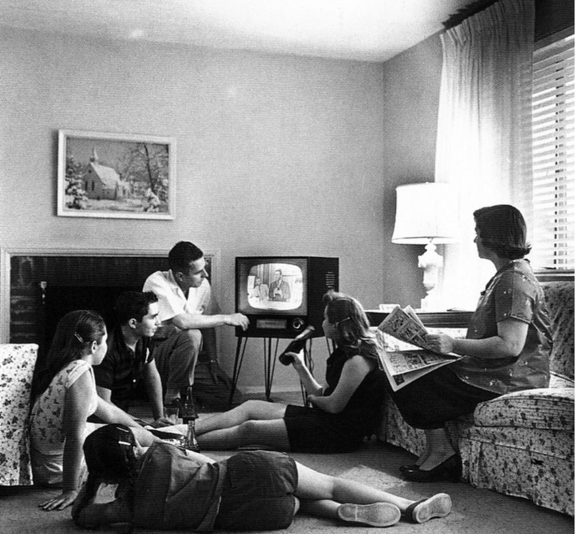 Family Gathered Around TV 1958 | rmrk*st | Remarkist Magazine