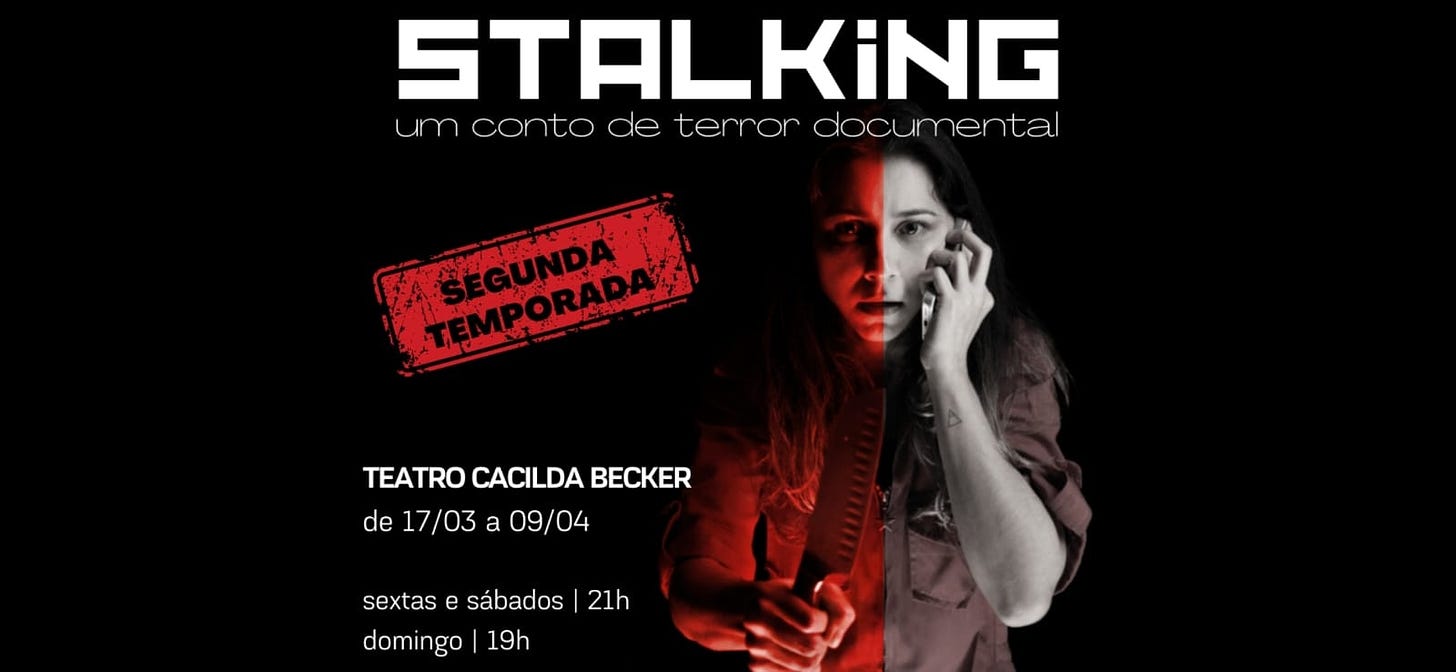 STALKING - um conto de terror documental em São Paulo - 2023 - Sympla