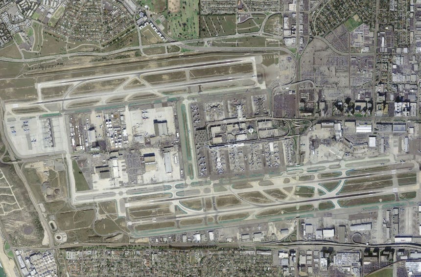 los angeles international airport satellite view