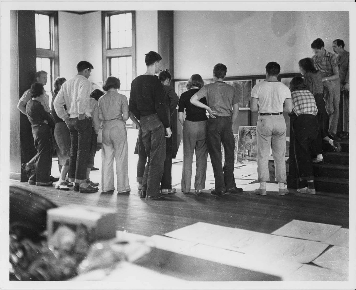 Josef_Alberss_DrawiJosef Albers's Drawing Class, Black Mountain College,  ca. 1939-1940ng_Class_Black_Mountain_College_ca_19391940 | BLACK MOUNTAIN  RESEARCH