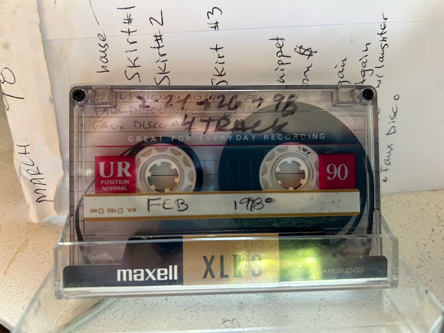 cassette tape containing the magnetic vibrations which constitute today's song addition to the "Mixed Up Files."