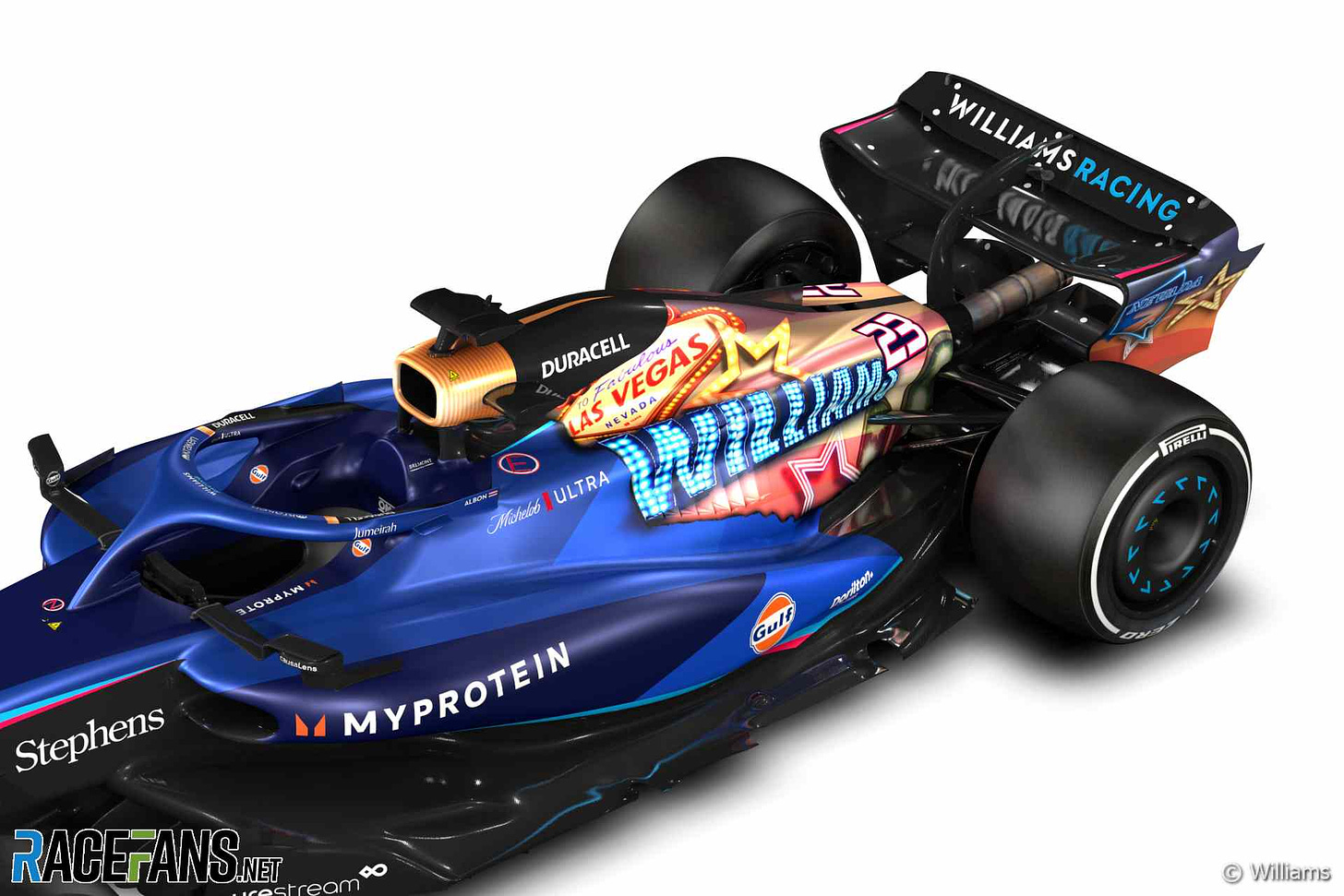 Williams reveals special Las Vegas livery, joining four other teams ·  RaceFans