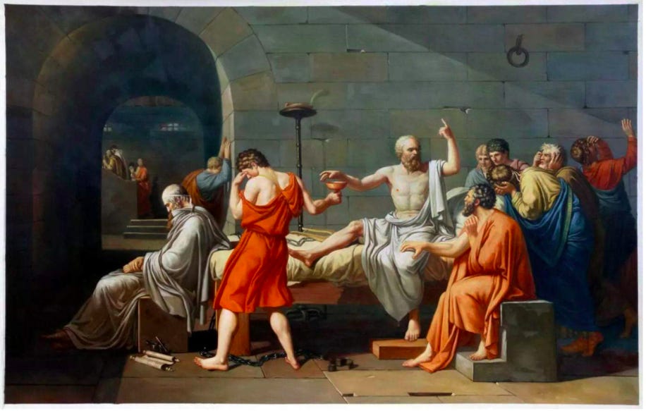 The Death of Socrates, and the Import of Art