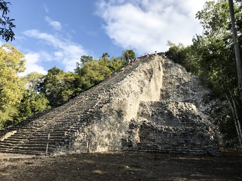 Ixmoja Pyramid in the Nohuch Mul Group in Coba