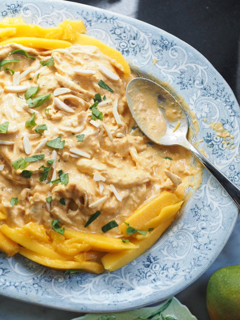 Creamy spiced chicken with mango 