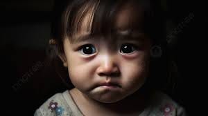 The Sad Face Of A Child Is In Focus Background, Child Crying Face  Displeased, Hd Photography Photo, Nose Background Image And Wallpaper for  Free Download