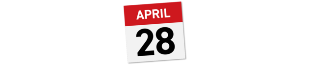 Calendar page for April 28